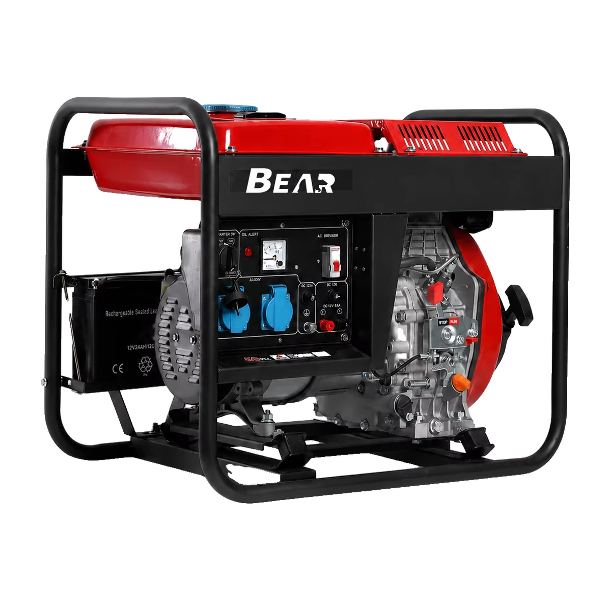 DH2800 – DH10500 — дизельные генераторы открытого типа: общий вид