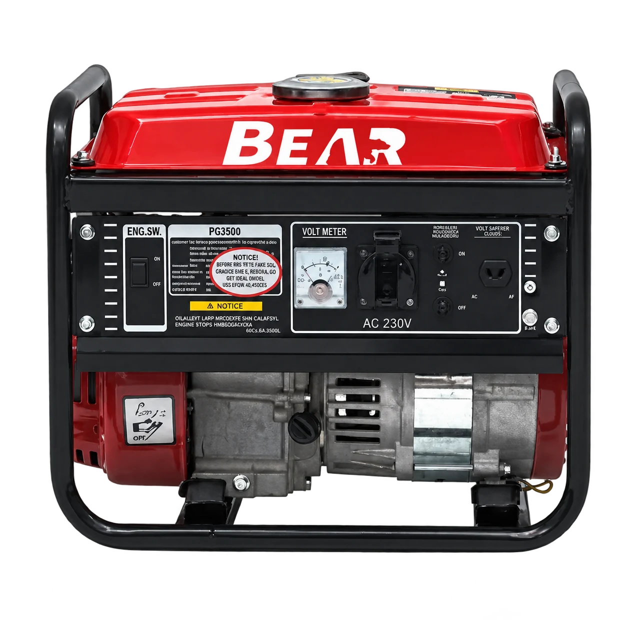 Красный генератор BEAR открытого типа: общий вид