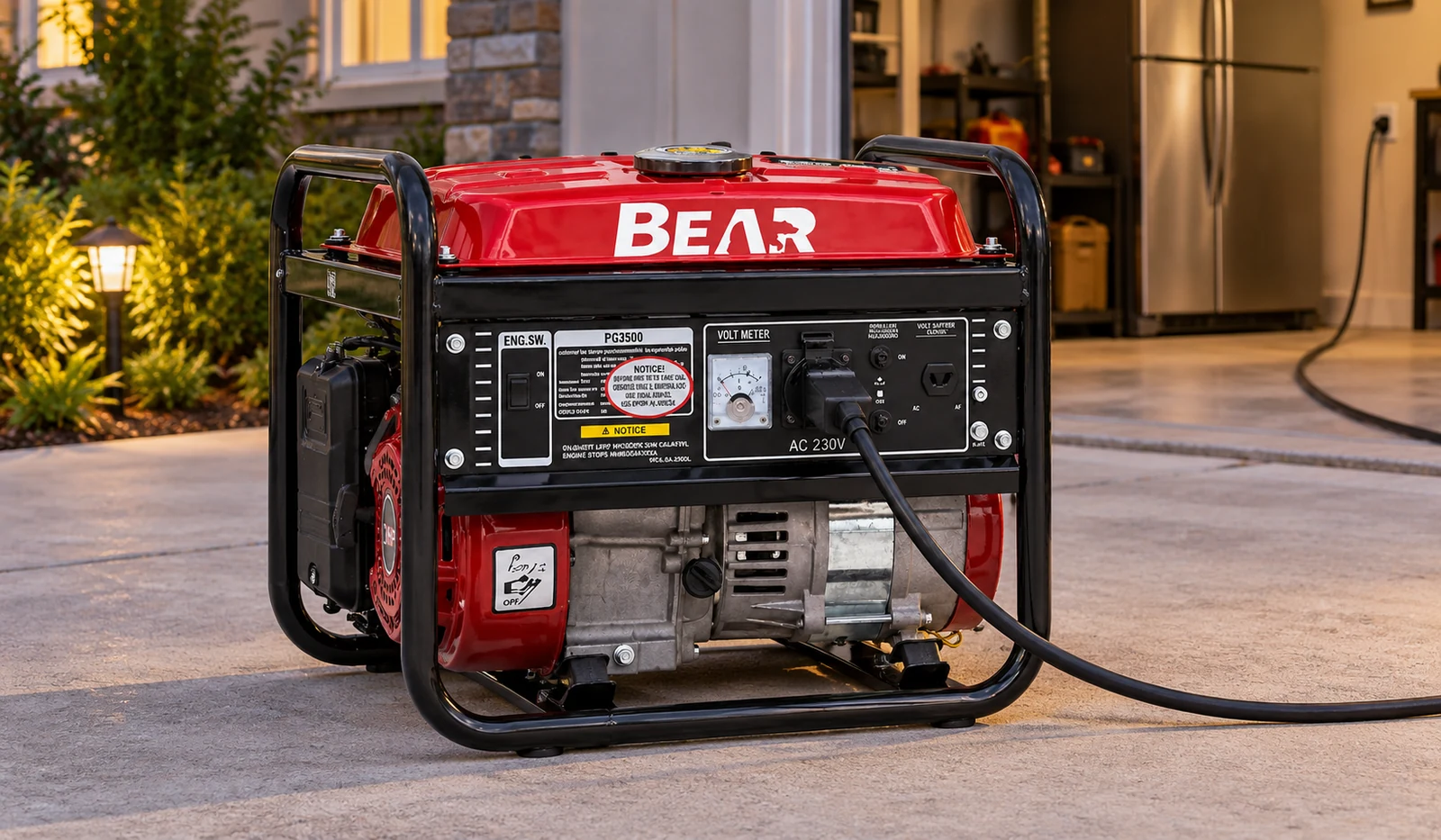 Красный генератор BEAR открытого типа: функциональная схема